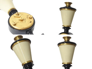 JAEGER-LECOULTRE ジャガー ルクルト アンティーク 置時計 RUE DE LA PAIX 街灯 ブラック ゴールド 美品 中古 4b000777