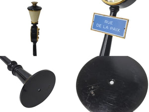JAEGER-LECOULTRE ジャガー ルクルト アンティーク 置時計 RUE DE LA PAIX 街灯 ブラック ゴールド 美品 中古 4b000777