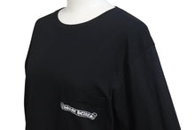 画像をギャラリービューアに読み込む, CHROME HEARTS クロムハーツ 長袖Ｔシャツ ロンT 背面セメタリークロス ブラック コットン サイズS 美品 中古 4b000781