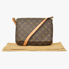 Very good condition LOUIS VUITTON Musette Tango shoulder bag M51257 Monogram Brown Used 4a000784