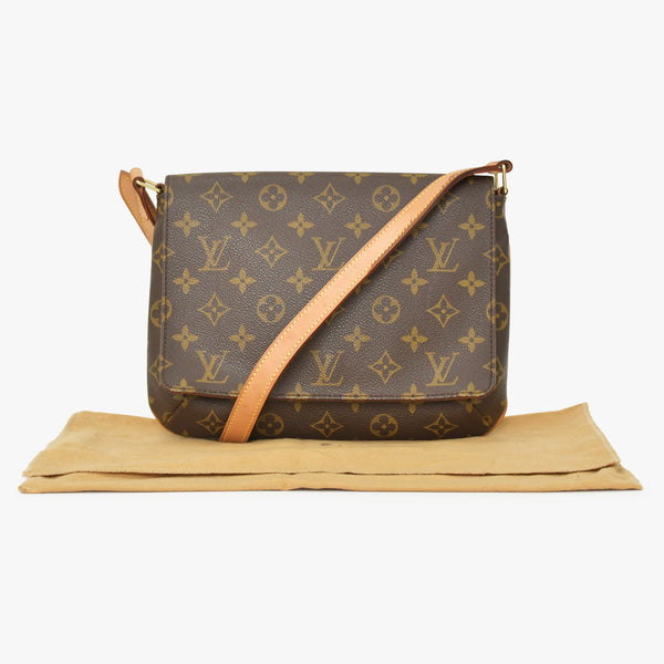 Very good condition LOUIS VUITTON Musette Tango shoulder bag M51257 Monogram Brown Used 4a000784