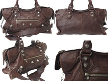 画像をギャラリービューアに読み込む, BALENCIAGA バレンシアガ ザ ジャイアント パートタイム ショルダーバッグ ハンドバッグ 2WAY 173082 ブラウン レザー 良品 中古 4b000807