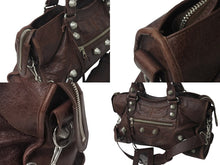 画像をギャラリービューアに読み込む, BALENCIAGA バレンシアガ ザ ジャイアント パートタイム ショルダーバッグ ハンドバッグ 2WAY 173082 ブラウン レザー 良品 中古 4b000807