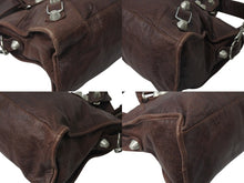 画像をギャラリービューアに読み込む, BALENCIAGA バレンシアガ ザ ジャイアント パートタイム ショルダーバッグ ハンドバッグ 2WAY 173082 ブラウン レザー 良品 中古 4b000807