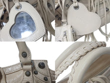 画像をギャラリービューアに読み込む, 極美品 BALENCIAGA バレンシアガ ショルダーバッグ NEO CAGOLE XS ネオカゴール XS 700940 ベージュ シルバー金具 中古 4b000819