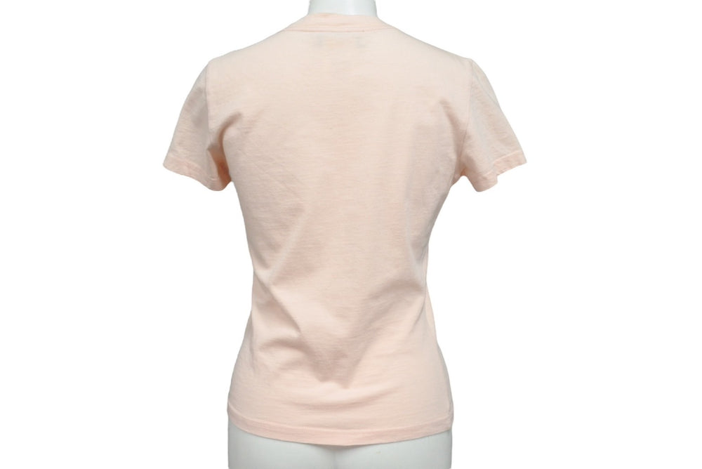 ChristianDior クリスチャンディオール 半袖Tシャツ 3P16155024 サイズ36 デニムロゴ プリント ピンク 美品 中古 4b000831