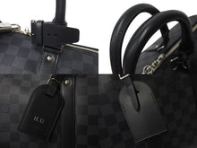 画像をギャラリービューアに読み込む, 新品同様 LOUISVUITTON ルイヴィトン キーポルバンドリエール45 ボストンバッグ N41418 ダミエグラフィット ブラック 中古 4b000833