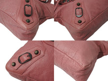 画像をギャラリービューアに読み込む, BALENCIAGA バレンシアガ ザ ファースト 2WAY ハンドバッグ ワンショルダー ピンク レザー 103208 良品 中古 4b000834