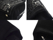 画像をギャラリービューアに読み込む, LOEWE ロエベ ビジュー アマソナ30 ハンドバッグ アナグラムロゴ スウェード レザー ブラック 黒 シルバー金具 美品 中古 4b000837