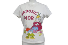 画像をギャラリービューアに読み込む, Christian Dior クリスチャンディオール 02SS SUMMER HOLIDAY 半袖Tシャツ 2A12155029 サイズ38 ガリアーノ期 ホワイト 美品 中古 4b000850