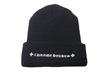 画像をギャラリービューアに読み込む, 極美品 CHROME HEARTS クロムハーツ ニットキャップ ビーニー CHクロス サマーニット ブラック ウール ONE SIZE 刺繍 中古 4b000860