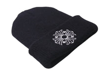 画像をギャラリービューアに読み込む, 極美品 CHROME HEARTS クロムハーツ ニットキャップ ビーニー CHクロス サマーニット ブラック ウール ONE SIZE 刺繍 中古 4b000860