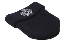 画像をギャラリービューアに読み込む, 極美品 CHROME HEARTS クロムハーツ ニットキャップ ビーニー CHクロス サマーニット ブラック ウール ONE SIZE 刺繍 中古 4b000860