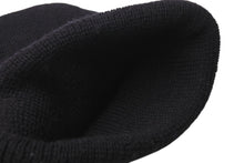 画像をギャラリービューアに読み込む, 極美品 CHROME HEARTS クロムハーツ ニットキャップ ビーニー CHクロス サマーニット ブラック ウール ONE SIZE 刺繍 中古 4b000860