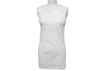画像をギャラリービューアに読み込む, 新品未使用 CHROME HEARTS クロムハーツ グンゼ タンクトップ ノースリーブ リブ 無地 コットン ホワイト サイズL 中古 4b000864