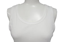 画像をギャラリービューアに読み込む, 新品未使用 CHROME HEARTS クロムハーツ グンゼ タンクトップ ノースリーブ リブ 無地 コットン ホワイト サイズL 中古 4b000864