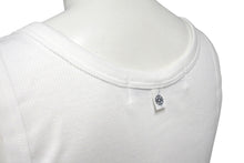 画像をギャラリービューアに読み込む, 新品未使用 CHROME HEARTS クロムハーツ グンゼ タンクトップ ノースリーブ リブ 無地 コットン ホワイト サイズL 中古 4b000864