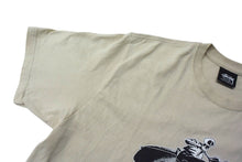画像をギャラリービューアに読み込む, STUSSY ステューシー Skull Scooter スカルスクーター 半袖Tシャツ 22SS サイズM サンドベージュ プリント 美品 中古 4b000889