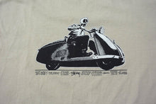 画像をギャラリービューアに読み込む, STUSSY ステューシー Skull Scooter スカルスクーター 半袖Tシャツ 22SS サイズM サンドベージュ プリント 美品 中古 4b000889