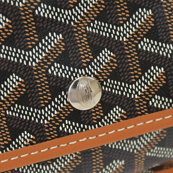 新品未使用 GOYARD ゴヤール サンルイPM バッグ トートバッグ STLOUIPMLTY01CL01P ブラウン PVC レザー 中古 4a000896