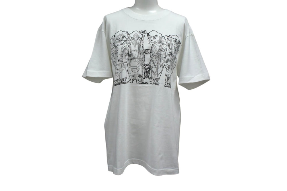 TAKASHI MURAKAMI Takashi Murakami Multi-Arhat Short Sleeve T-shirt White The 500 Arhats MORI ART MUSEUM Mori Art Museum Cotton Size M Good Condition Used 4b000903