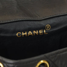 画像をギャラリービューアに読み込む, CHANEL シャネル マトラッセ バックパック リュック A07205 ラムスキン ココマーク ブラック ヴィンテージ ゴールド金具 美品 中古 4a000915