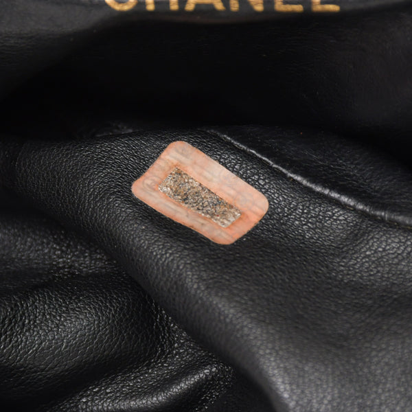 CHANEL Chanel Matelasse Backpack Rucksack A07205 Lambskin Coco Mark Black Vintage Gold Hardware Good Condition Used 4a000915