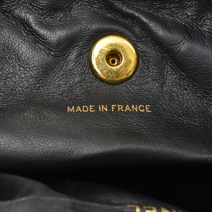 CHANEL Chanel Matelasse Backpack Rucksack A07205 Lambskin Coco Mark Black Vintage Gold Hardware Good Condition Used 4a000915