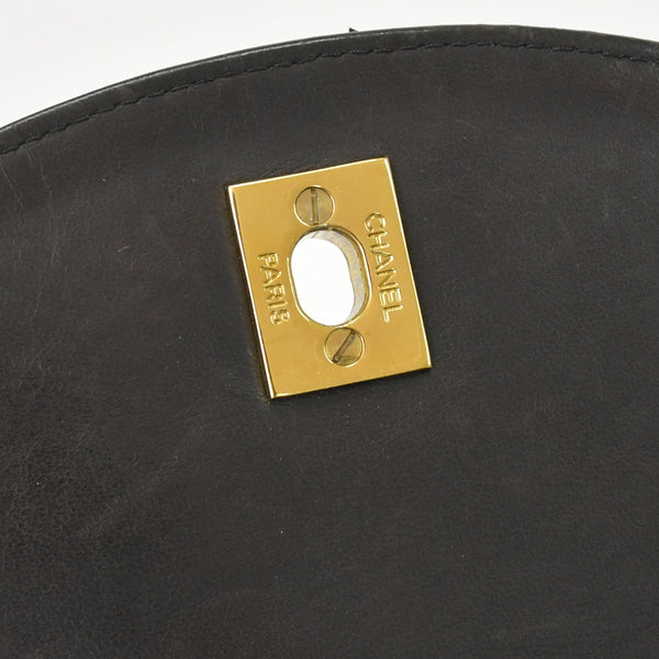 CHANEL Chanel Matelasse Backpack Rucksack A07205 Lambskin Coco Mark Black Vintage Gold Hardware Good Condition Used 4a000915