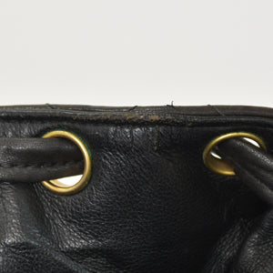 CHANEL Chanel Matelasse Backpack Rucksack A07205 Lambskin Coco Mark Black Vintage Gold Hardware Good Condition Used 4a000915