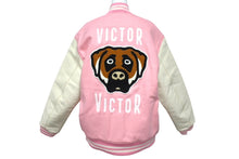 画像をギャラリービューアに読み込む, 新品未使用 VICTOR VICTOR WORLDWIDE JACKET PINK LEATHER WOOL VV29JK001PK3 サイズL 中古 4b000924