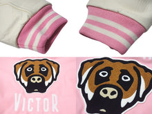 画像をギャラリービューアに読み込む, 新品未使用 VICTOR VICTOR WORLDWIDE JACKET PINK LEATHER WOOL VV29JK001PK3 サイズL 中古 4b000924