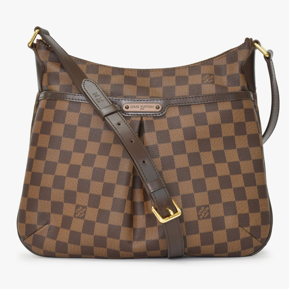 Very Good Condition LOUIS VUITTON Bloomsbury PM Shoulder Bag Damier Brown Gold Hardware Used 4a000925