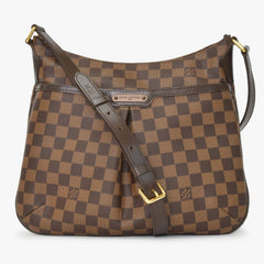 極美品 LOUIS VUITTON ルイヴィトン ブルームズベリPM ショルダーバッグ ダミエ ブラウン ゴールド金具 中古 4a000925