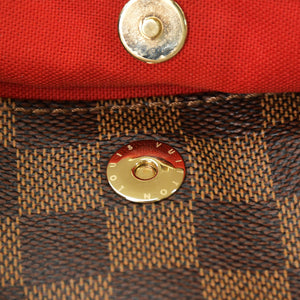 極美品 LOUIS VUITTON ルイヴィトン ブルームズベリPM ショルダーバッグ ダミエ ブラウン ゴールド金具 中古 4a000925
