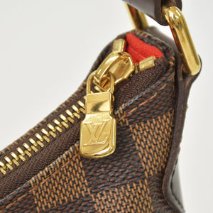 極美品 LOUIS VUITTON ルイヴィトン ブルームズベリPM ショルダーバッグ ダミエ ブラウン ゴールド金具 中古 4a000925