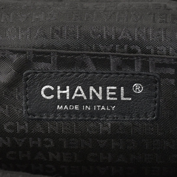 CHANEL Plastic Chain One Shoulder Bag No. 10 Coco Mark Goat Fur Leather Plastic Black Good Condition Used 4a000927