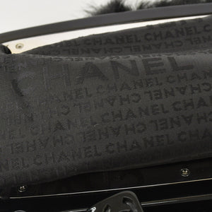CHANEL Plastic Chain One Shoulder Bag No. 10 Coco Mark Goat Fur Leather Plastic Black Good Condition Used 4a000927