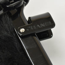 画像をギャラリービューアに読み込む, CHANEL シャネル プラチェーンワンショルダーバッグ 10番台 ココマーク ゴートファー レザー プラスチック ブラック 美品 中古 4a000927