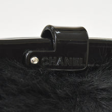 画像をギャラリービューアに読み込む, CHANEL シャネル プラチェーンワンショルダーバッグ 10番台 ココマーク ゴートファー レザー プラスチック ブラック 美品 中古 4a000927