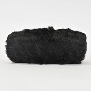 CHANEL Plastic Chain One Shoulder Bag No. 10 Coco Mark Goat Fur Leather Plastic Black Good Condition Used 4a000927