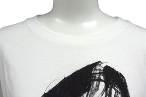 LOEWE Short sleeve T-shirt H6299520CR Size M 19FW Drawing motif print White Black Cotton Good condition Used 4b000939
