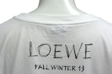 画像をギャラリービューアに読み込む, LOEWE ロエベ 半袖Ｔシャツ H6299520CR サイズM 19FW デッサンモチーフ プリント ホワイト ブラック コットン 美品 中古 4b000939