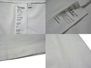 LOEWE Short sleeve T-shirt H6299520CR Size M 19FW Drawing motif print White Black Cotton Good condition Used 4b000939