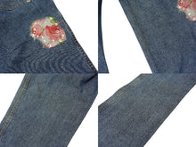 画像をギャラリービューアに読み込む, 新品未使用 Christian Dior クリスチャンディオール デニムパンツ 5P12044166 サイズ36 ガリアーノ期 フラワー ラインストーン 中古 4b000961