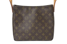 Load image into Gallery viewer, 極美品 LOUIS VUITTON ルイヴィトン ルーピングMM ハンドバッグ M51146 モノグラム ゴールド金具 ブラウン 中古 4b000975
