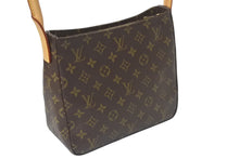 Load image into Gallery viewer, 極美品 LOUIS VUITTON ルイヴィトン ルーピングMM ハンドバッグ M51146 モノグラム ゴールド金具 ブラウン 中古 4b000975