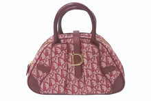 画像をギャラリービューアに読み込む, [USED/中古]Christian Dior クリスチャンディオール ハンドバッグ レッド キャンバス レザー ゴールド金具 Bランク 中古 4b000977