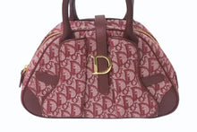 画像をギャラリービューアに読み込む, [USED/中古]Christian Dior クリスチャンディオール ハンドバッグ レッド キャンバス レザー ゴールド金具 Bランク 中古 4b000977
