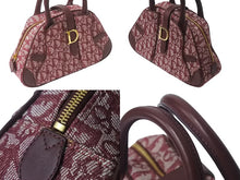 画像をギャラリービューアに読み込む, [USED/中古]Christian Dior クリスチャンディオール ハンドバッグ レッド キャンバス レザー ゴールド金具 Bランク 中古 4b000977